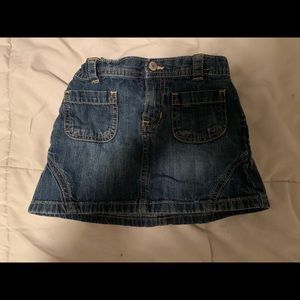 Little girls denim miniskirt